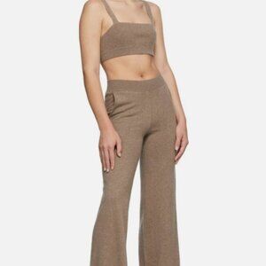 New FRAME Cashmere Cropped Tank Beige Spelt Top Size XS Retail $230